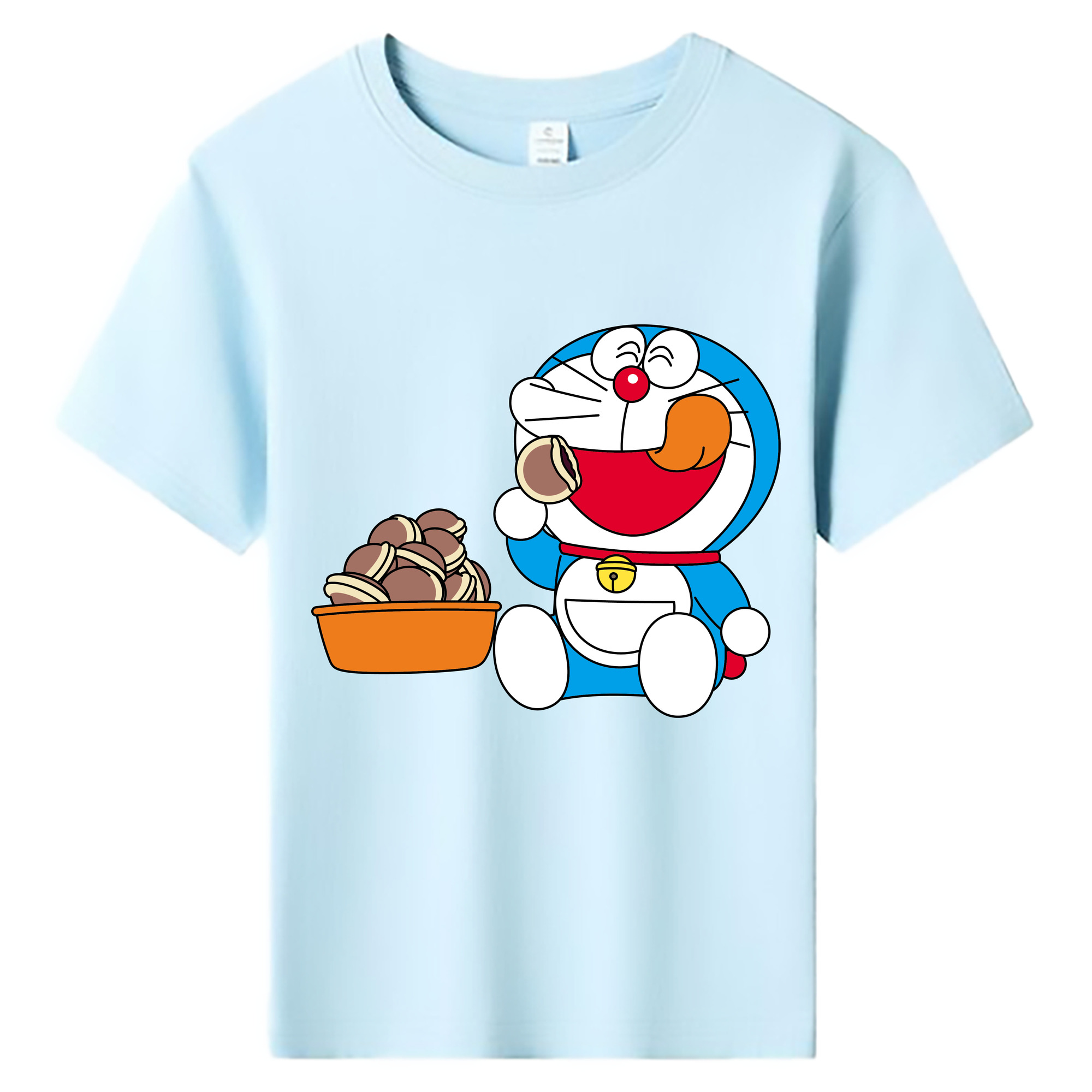 （画像用） ドラえもん Doraemon 綿100％キッズTシャツ（フロントプリント）